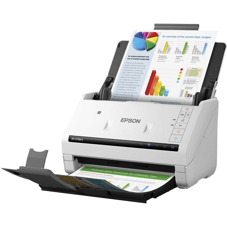 Epson DS-575W II Sheetfed Scanner - 600 x 600 dpi Optical Epson DS-575W II Sheetfed Scanner - 600 x 600 dpi Optical